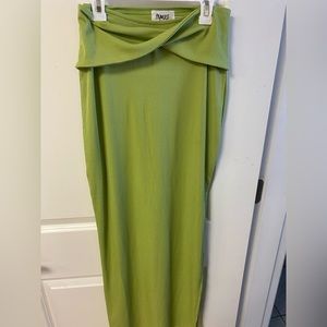 Princess Polly Green Long Dress - Size 8